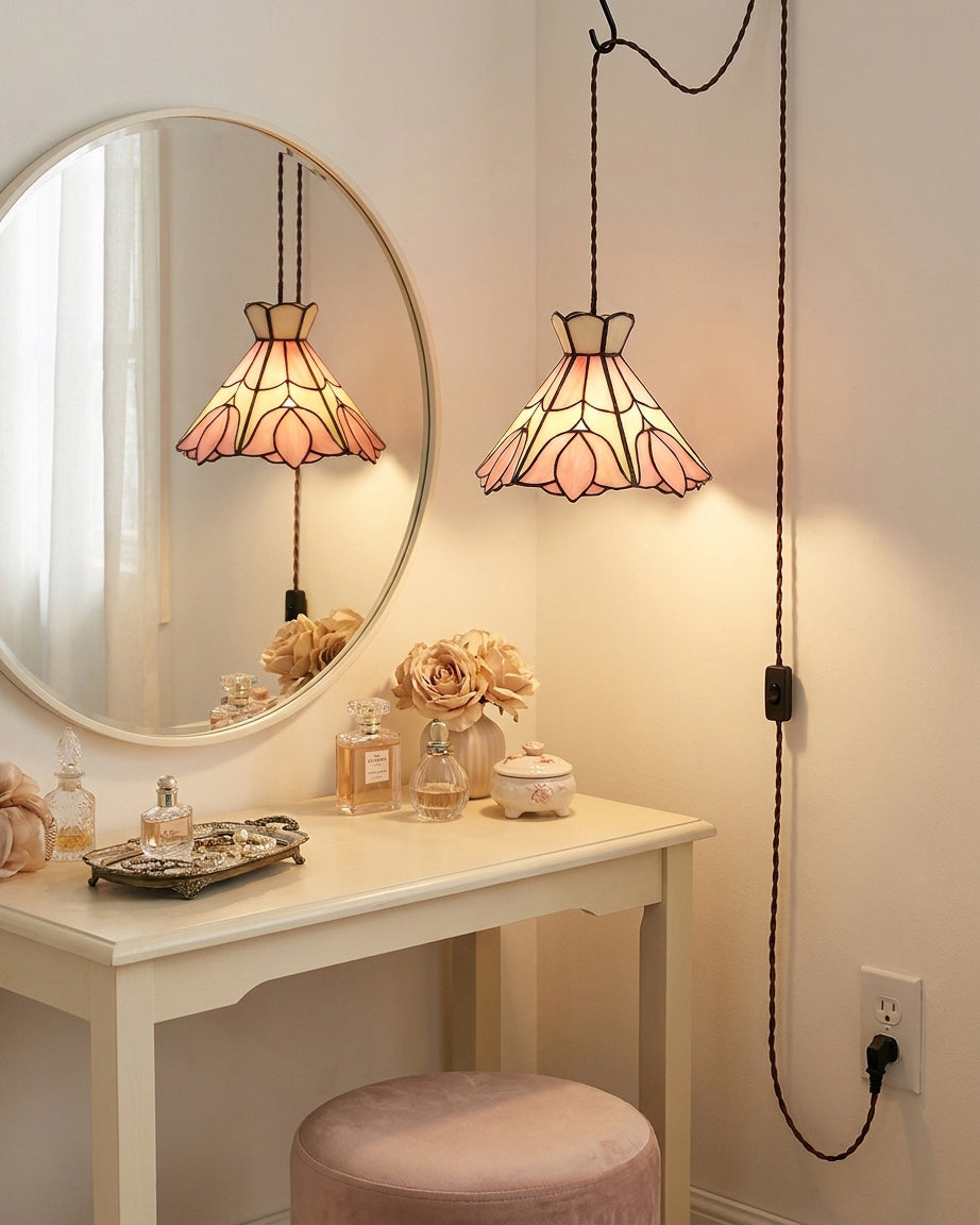Cireielle Tiffany Pendelleuchte mit Stecker