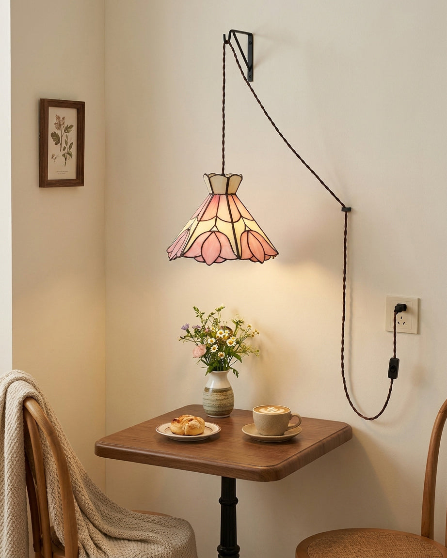 Cireielle Tiffany Pendelleuchte mit Stecker