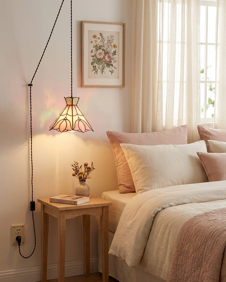 Cireielle Tiffany Pendelleuchte mit Stecker