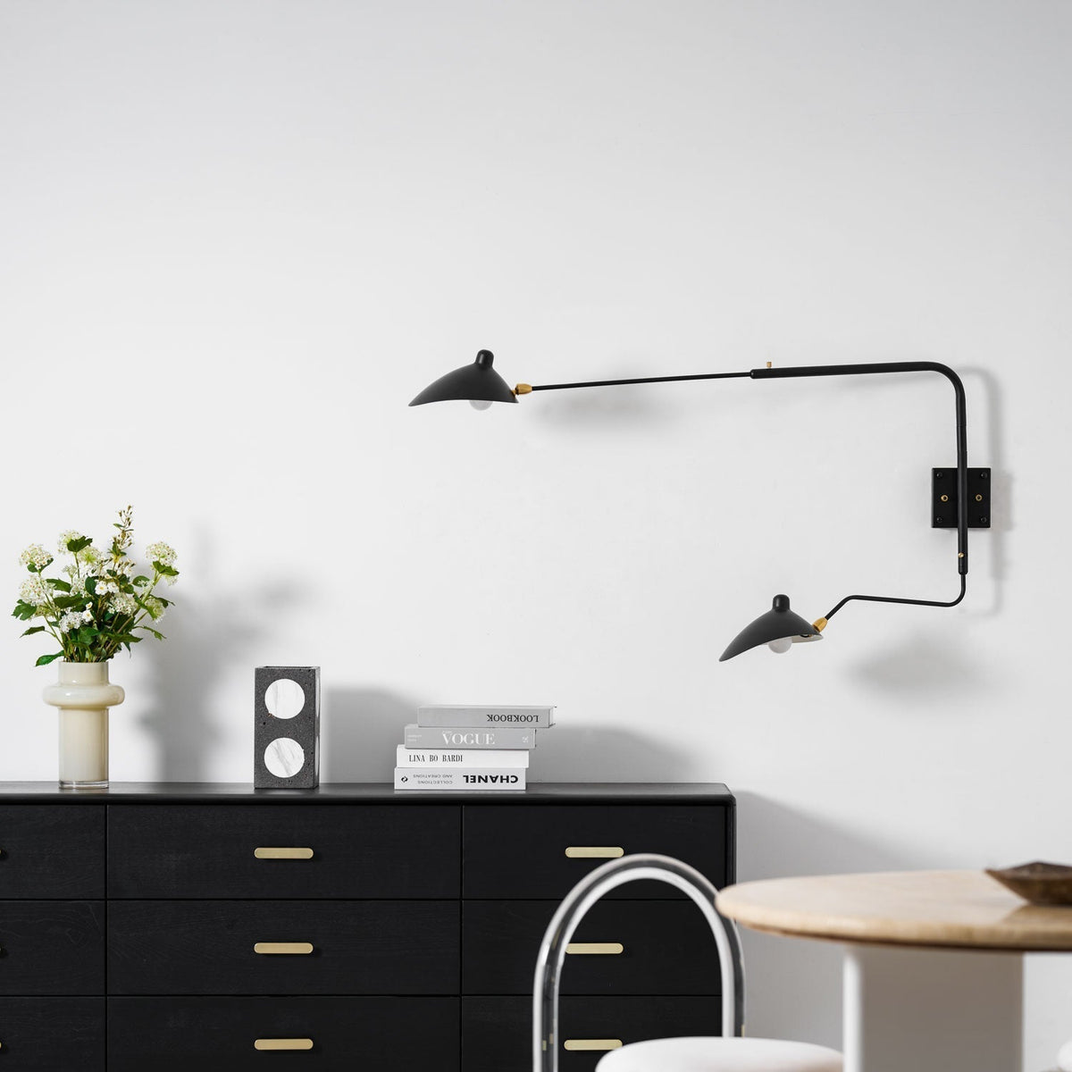 Avenarora Wandleuchte Einarm zarte Linien und elegant für Schlafzimmer Wohnzimmer | Cielum