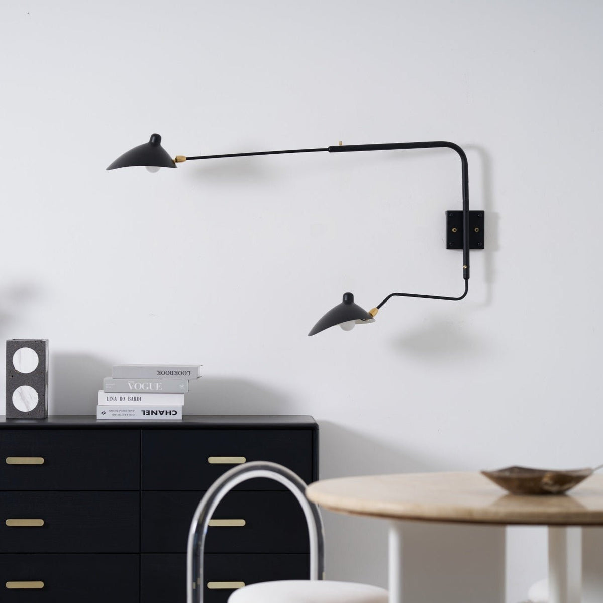 Avenarora Wandleuchte Einarm zarte Linien und elegant für Schlafzimmer Wohnzimmer | Cielum