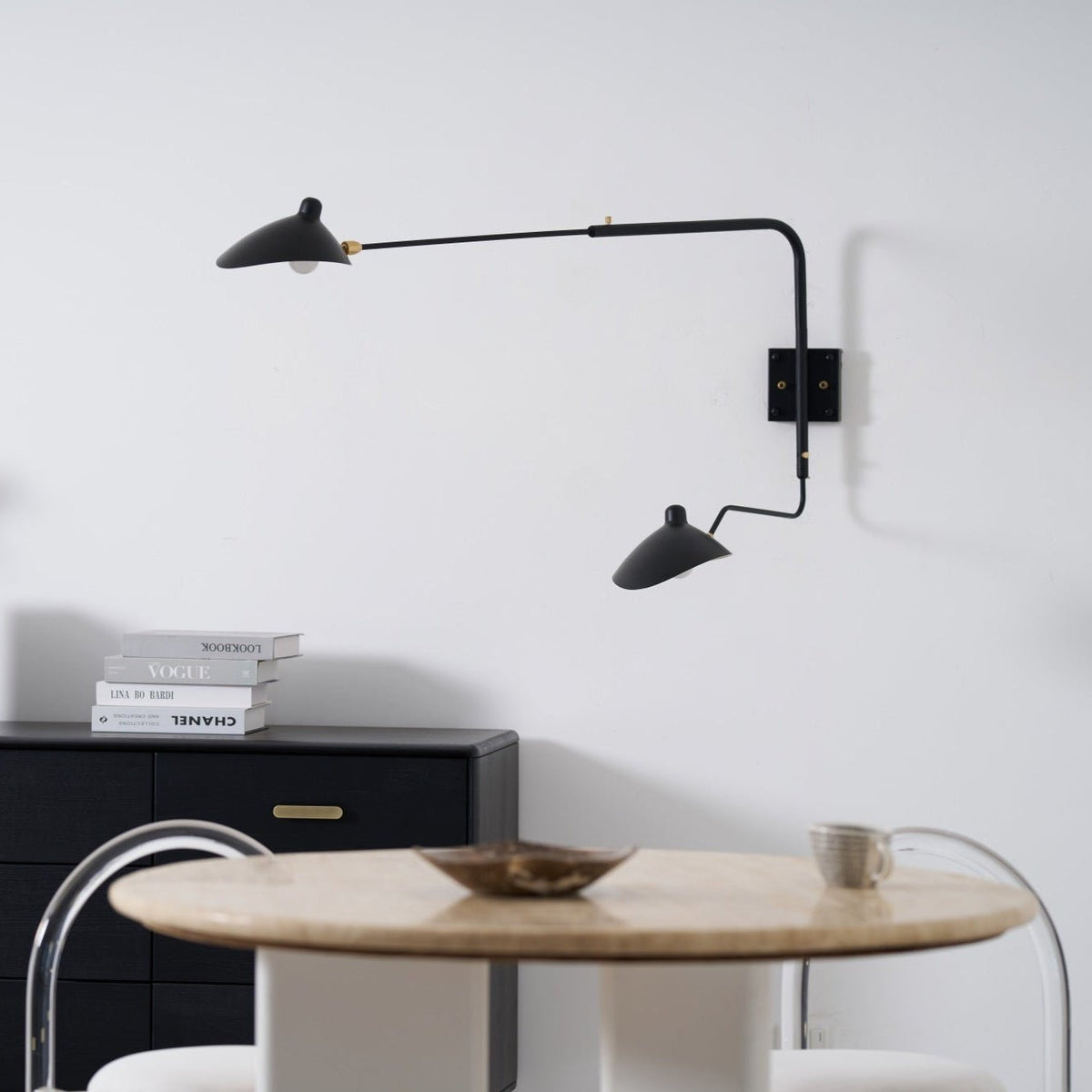 Avenarora Wandleuchte Einarm zarte Linien und elegant für Schlafzimmer Wohnzimmer | Cielum