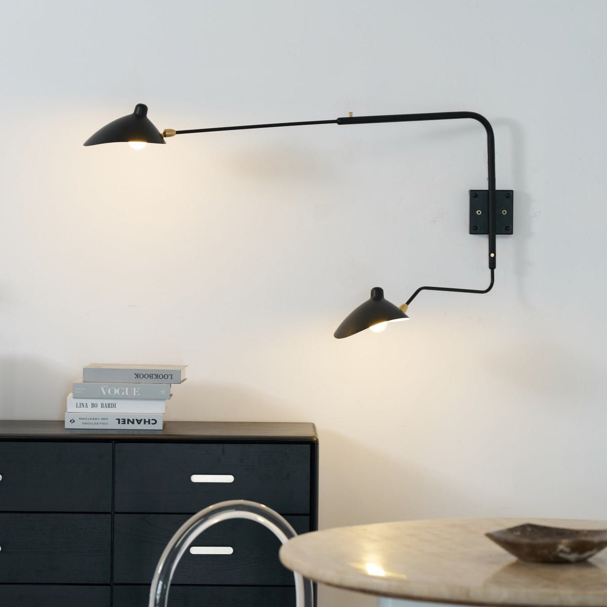 Avenarora Wandleuchte Einarm zarte Linien und elegant für Schlafzimmer Wohnzimmer | Cielum