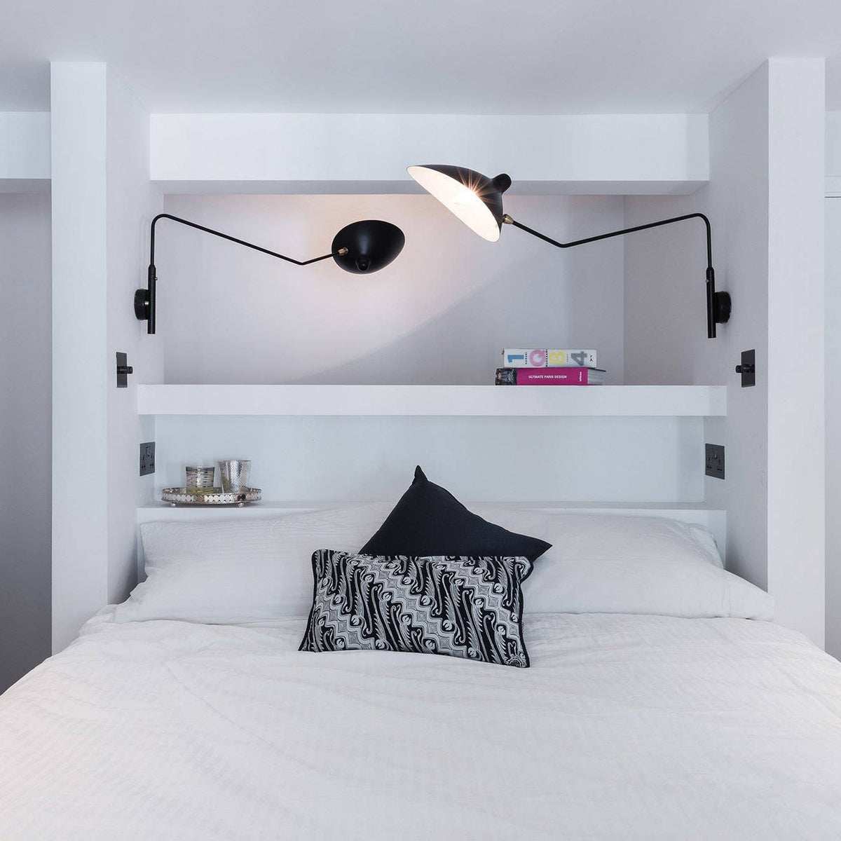 Avenarora Wandleuchte Einarm zarte Linien und elegant für Schlafzimmer Wohnzimmer | Cielum