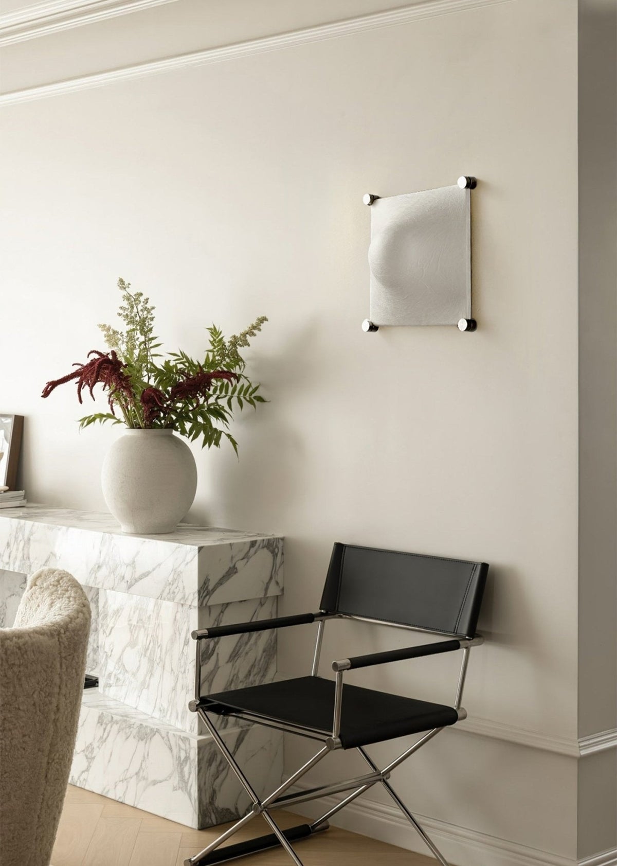 Panel Rustic Seide Wandleuchte