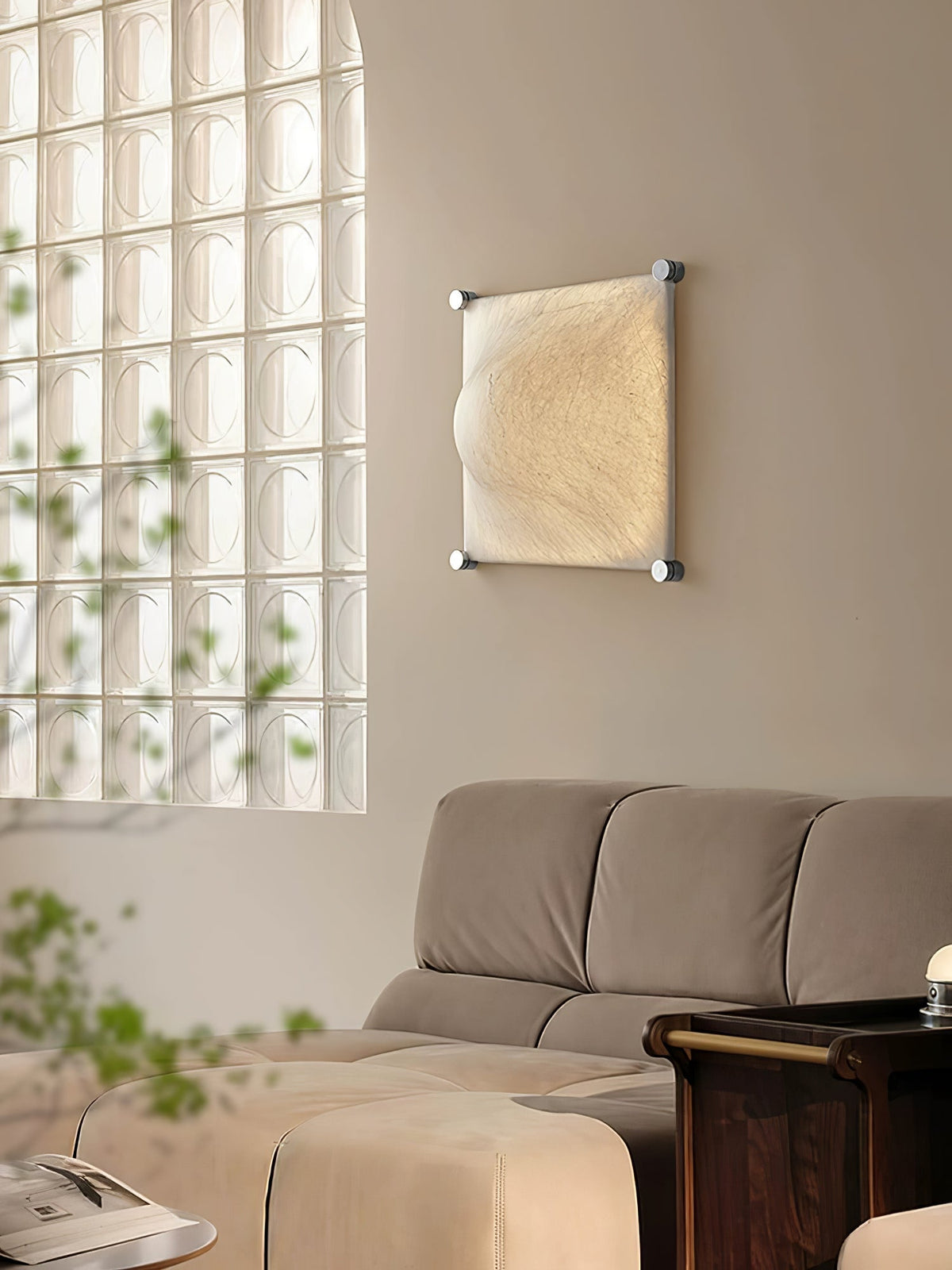 Panel Rustic Seide Wandleuchte