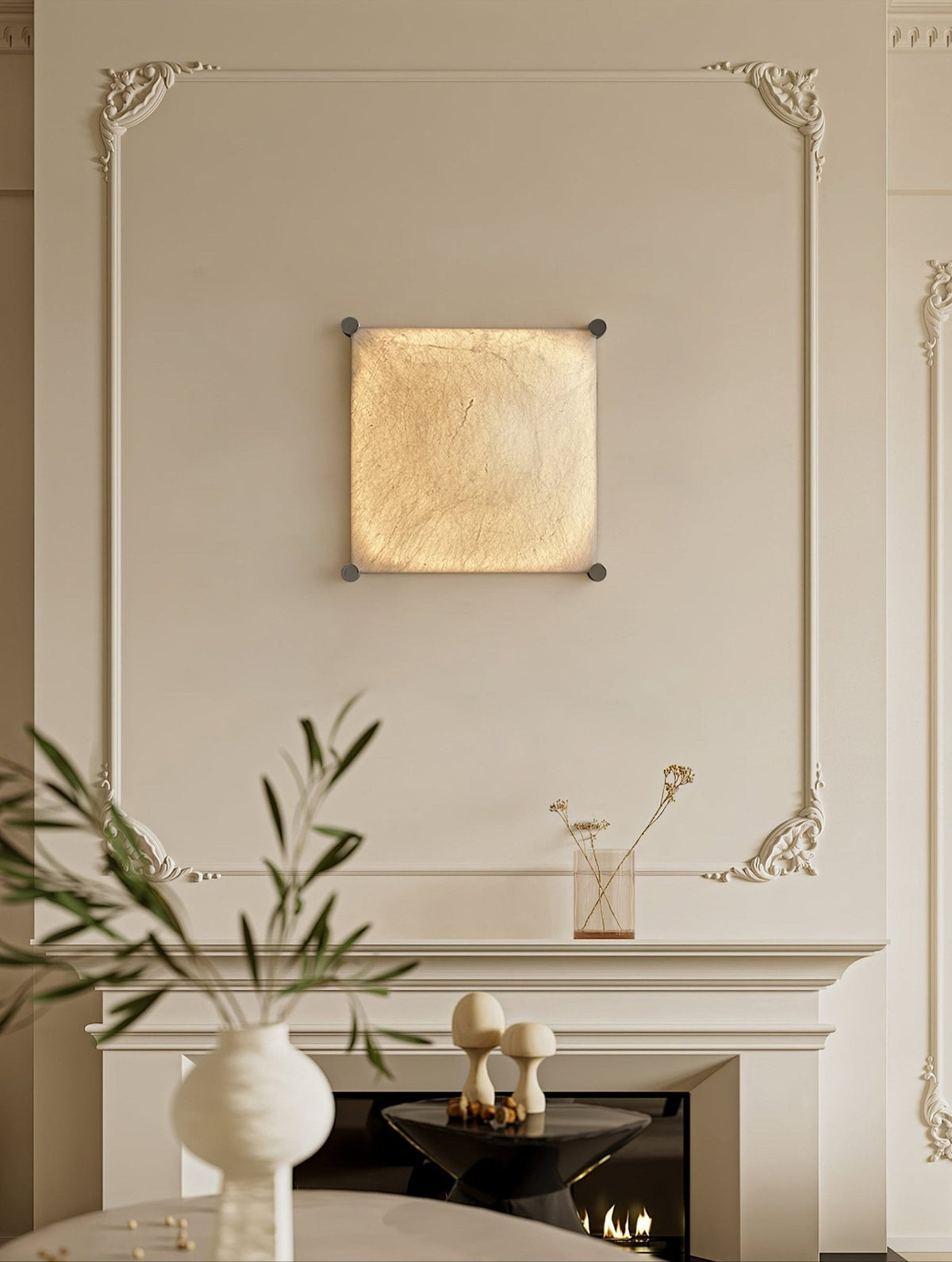 Panel Rustic Seide Wandleuchte