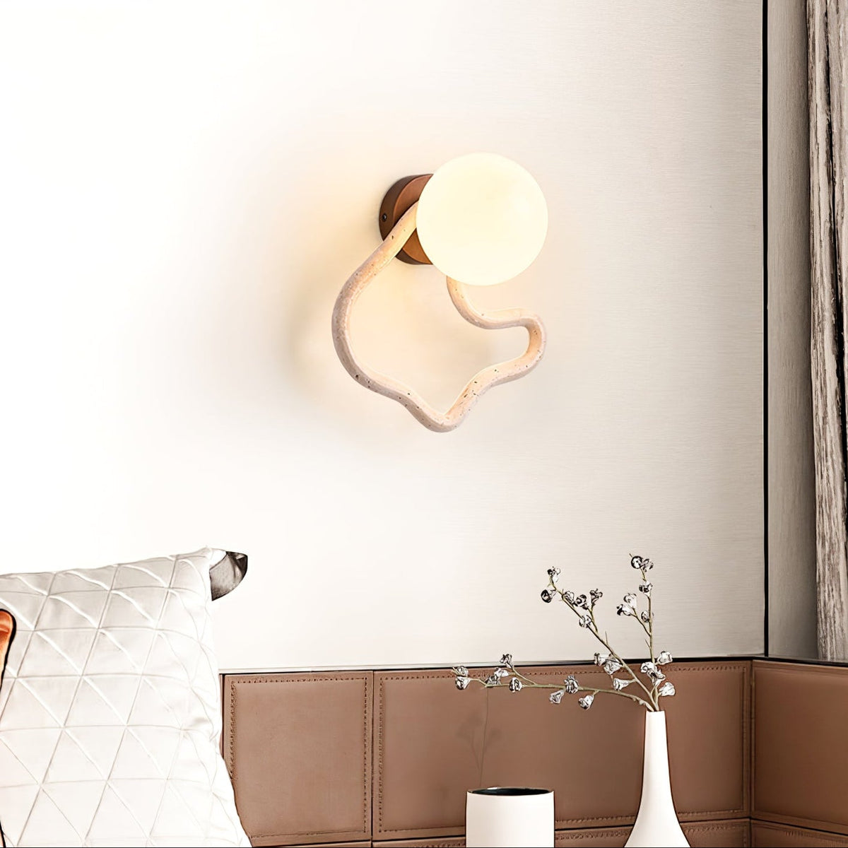Cindor Travertine Wandleuchte