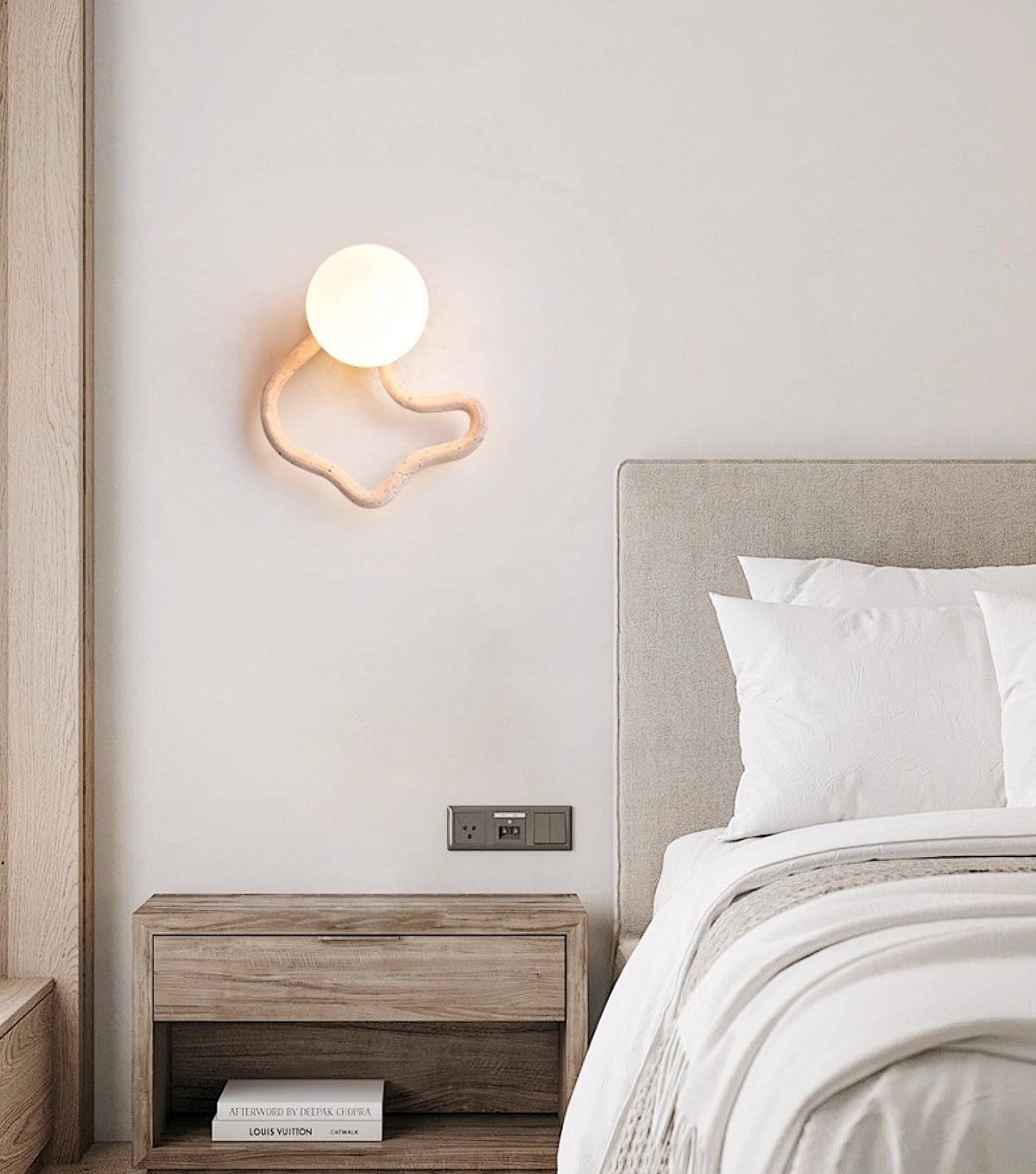 Cindor Travertine Wandleuchte