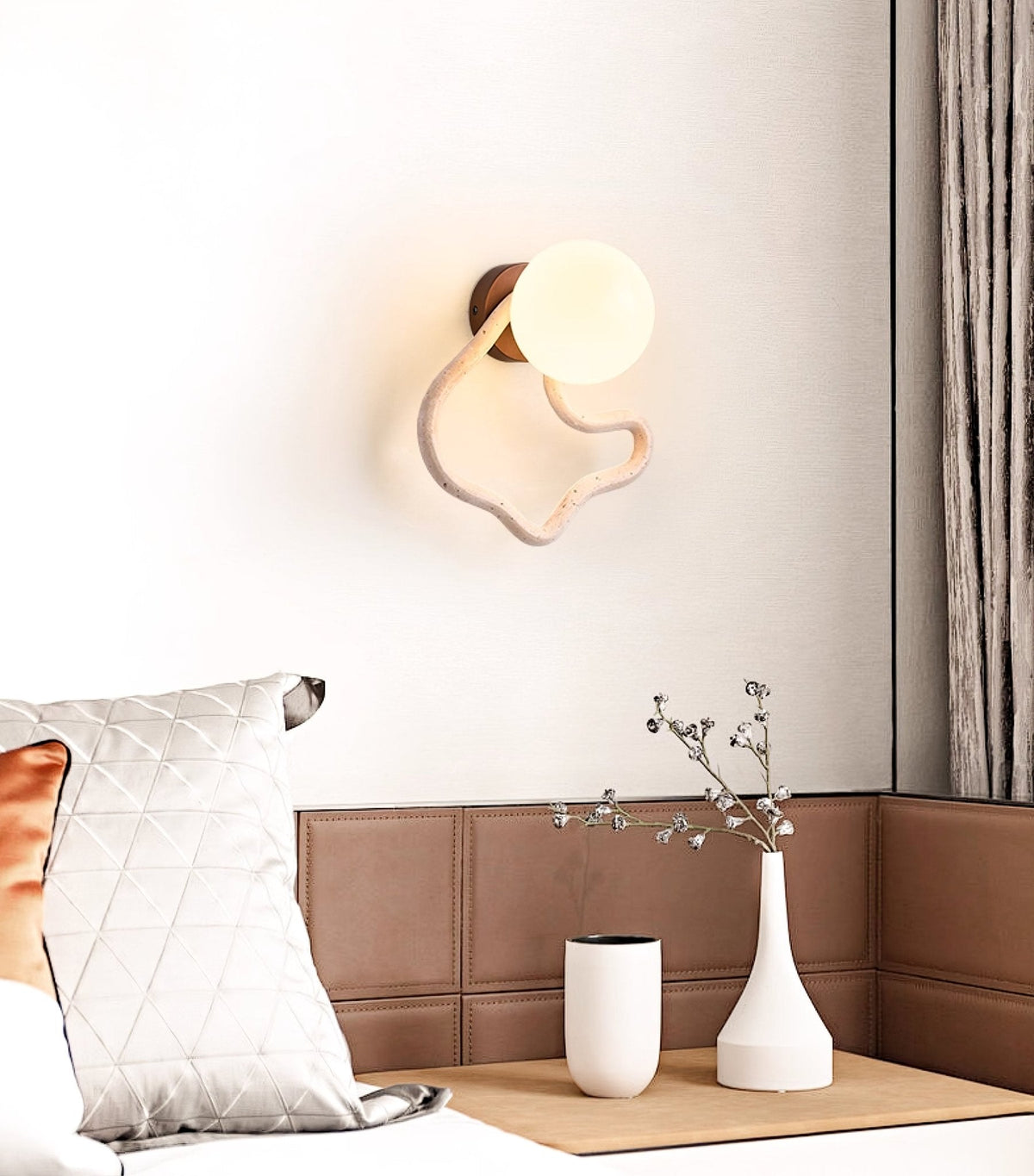 Cindor Travertine Wandleuchte