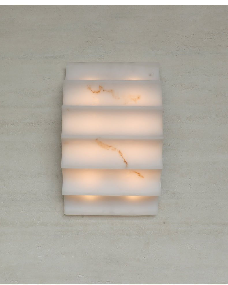 Dolax mehrschichtige Alabaster-Wandleuchte