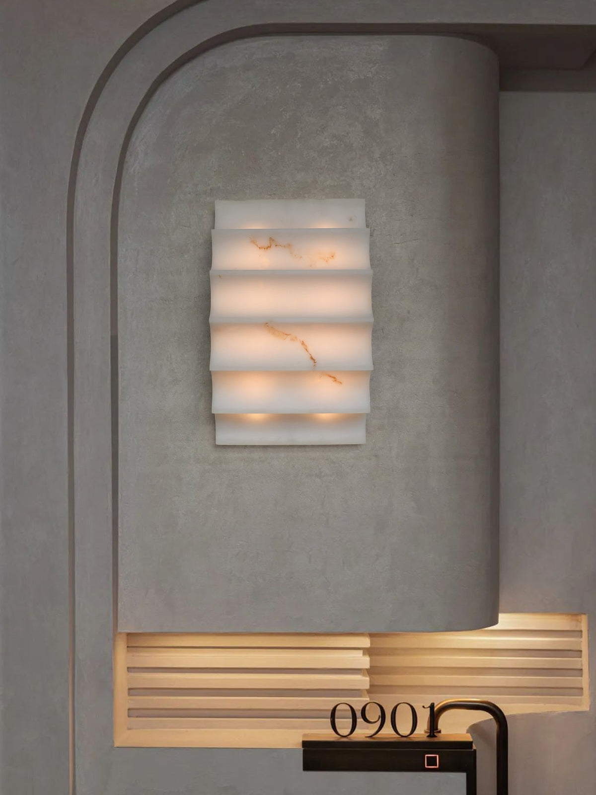 Dolax mehrschichtige Alabaster-Wandleuchte
