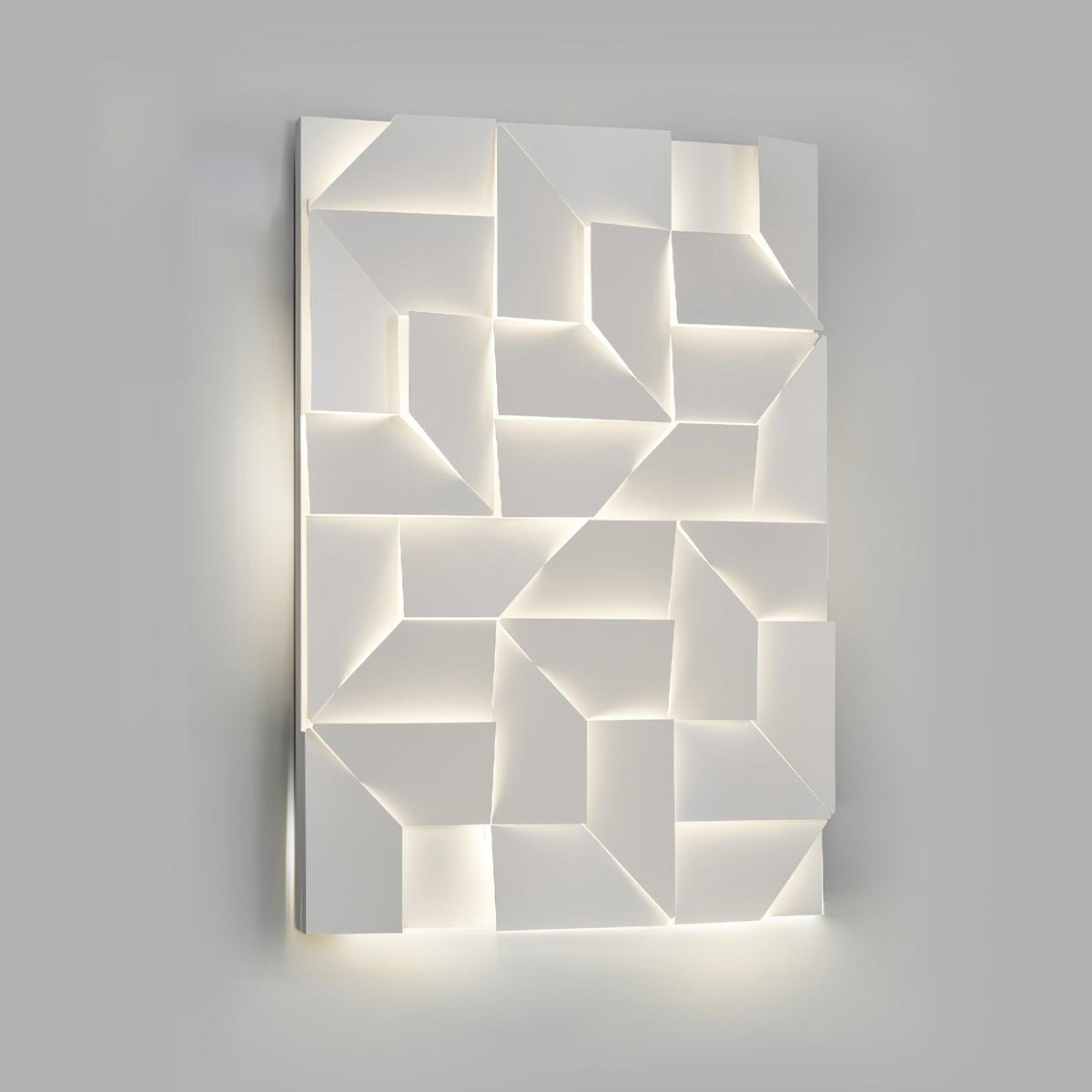 Wandleuchte 3D Geometric Panels Layered Light Art mit Fernbedienung Dimmung modern