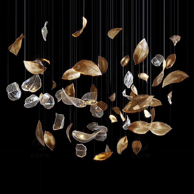 Darien Iridescent Leaf Pendelleuchte