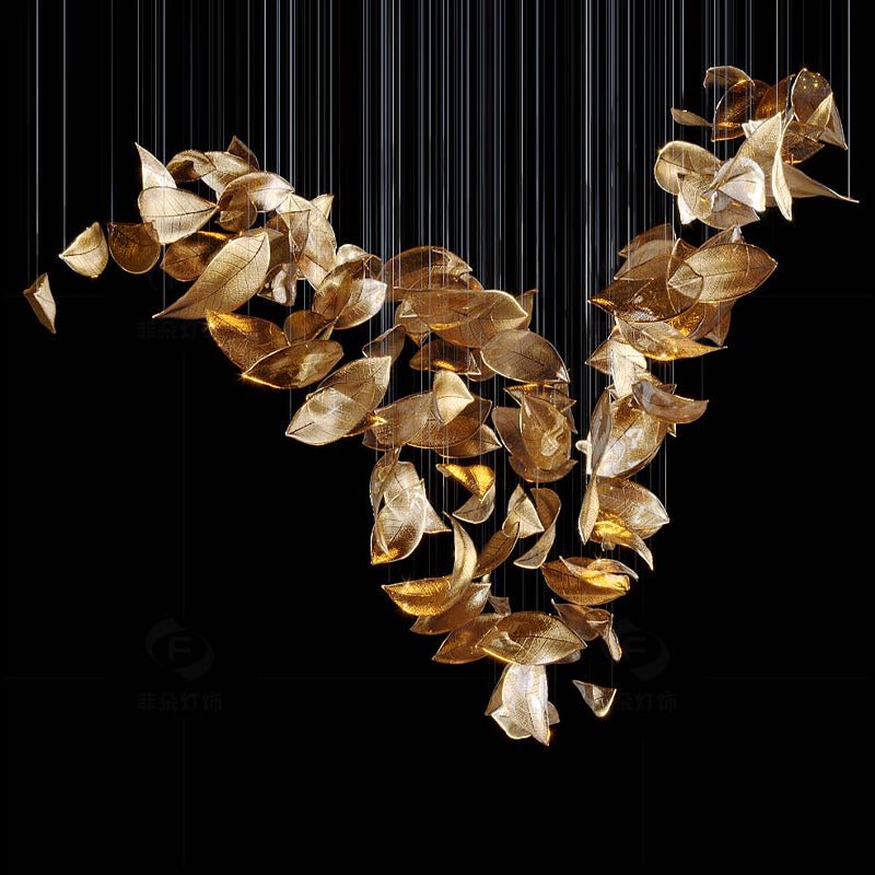 Darien Iridescent Leaf Pendelleuchte