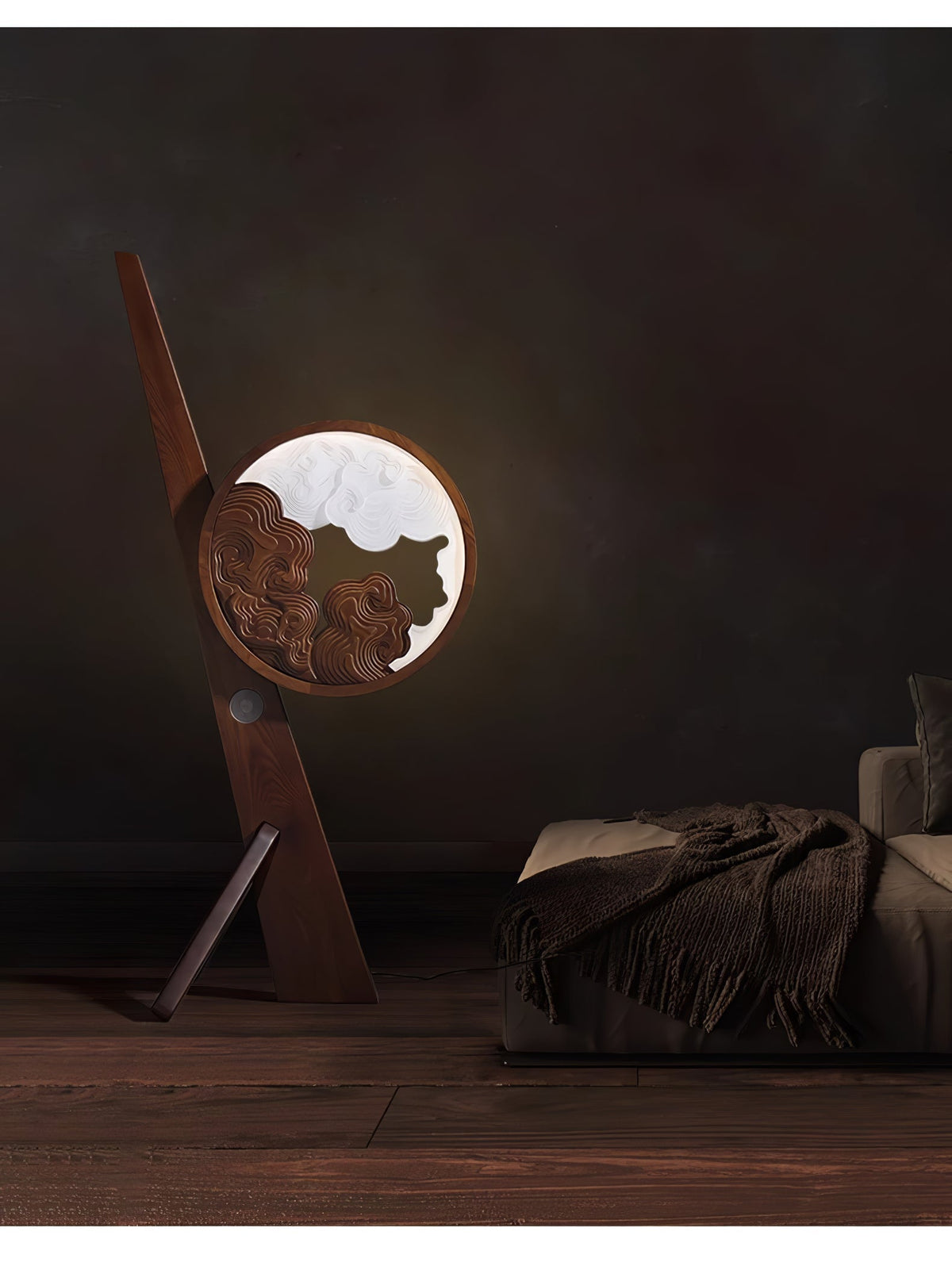 Cunoreth Rustic Holz Tischleuchte