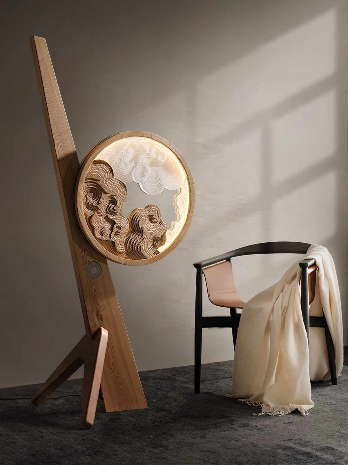 Cunoreth Rustic Holz Tischleuchte