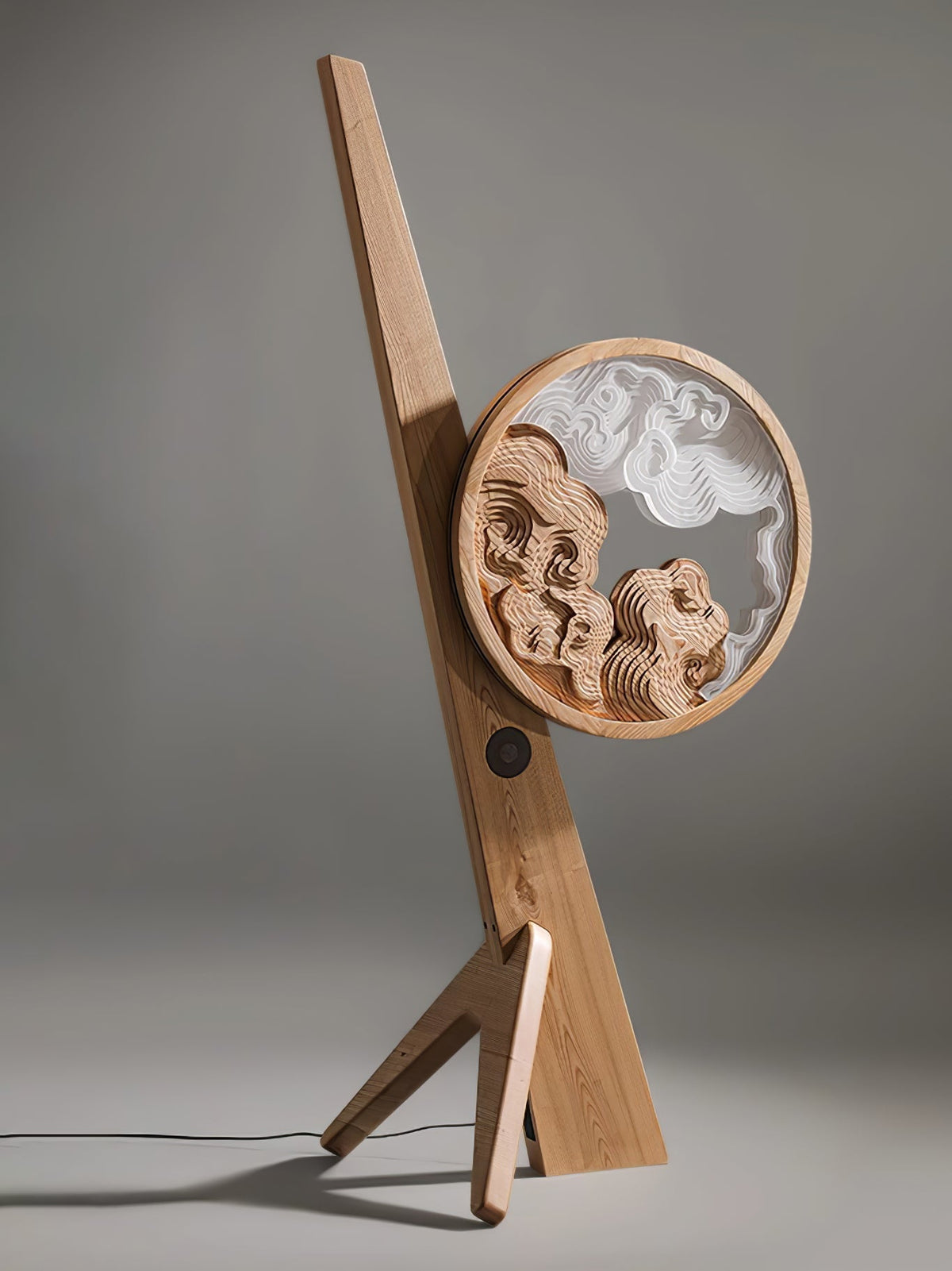 Cunoreth Rustic Holz Tischleuchte