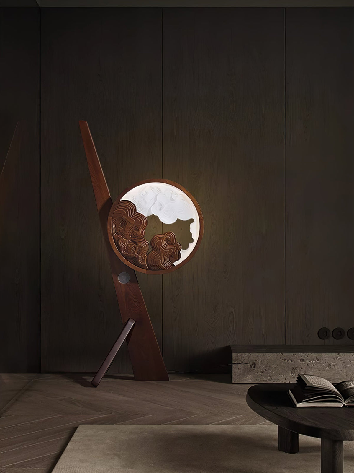 Cunoreth Rustic Holz Tischleuchte