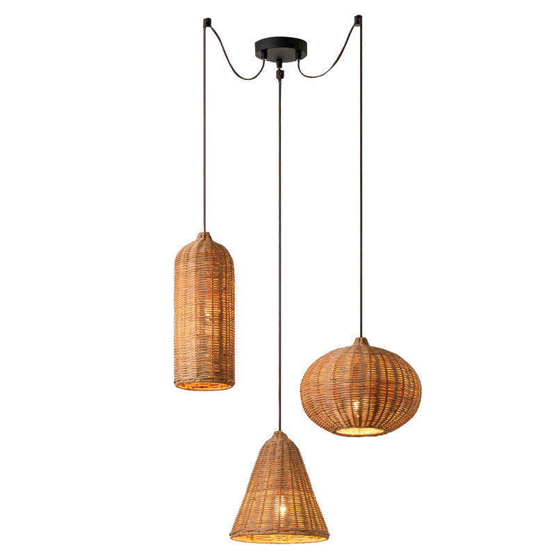 Marleigh Pendelleuchte aus geflochtenem Rattan