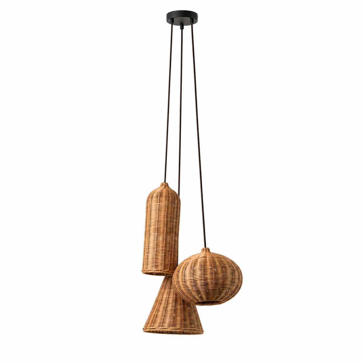 Marleigh Pendelleuchte aus geflochtenem Rattan