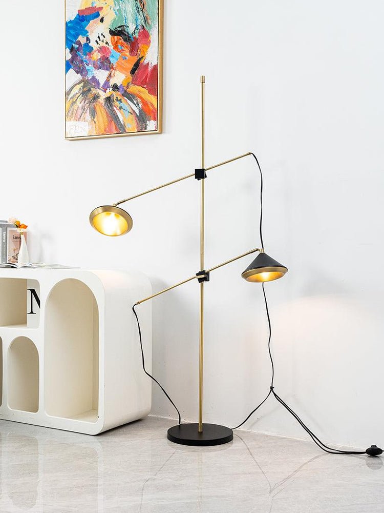 Mylirir Art Deco Messing-Stehleuchte