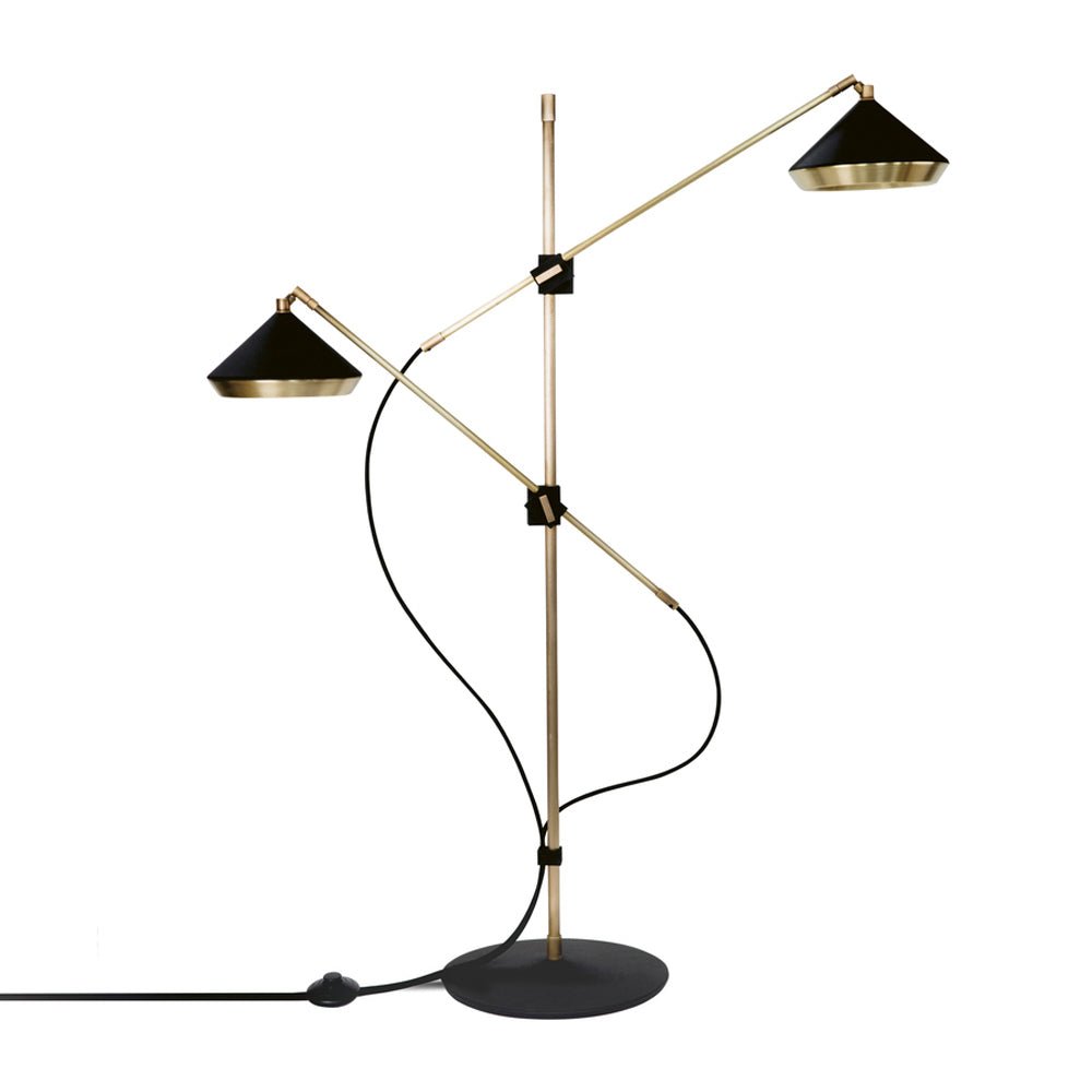 Mylirir Art Deco Messing-Stehleuchte