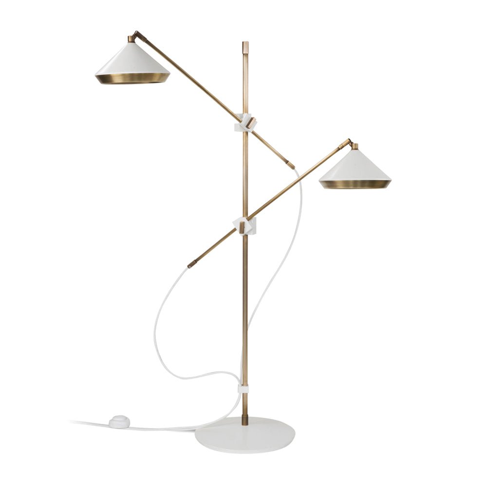 Mylirir Art Deco Messing-Stehleuchte