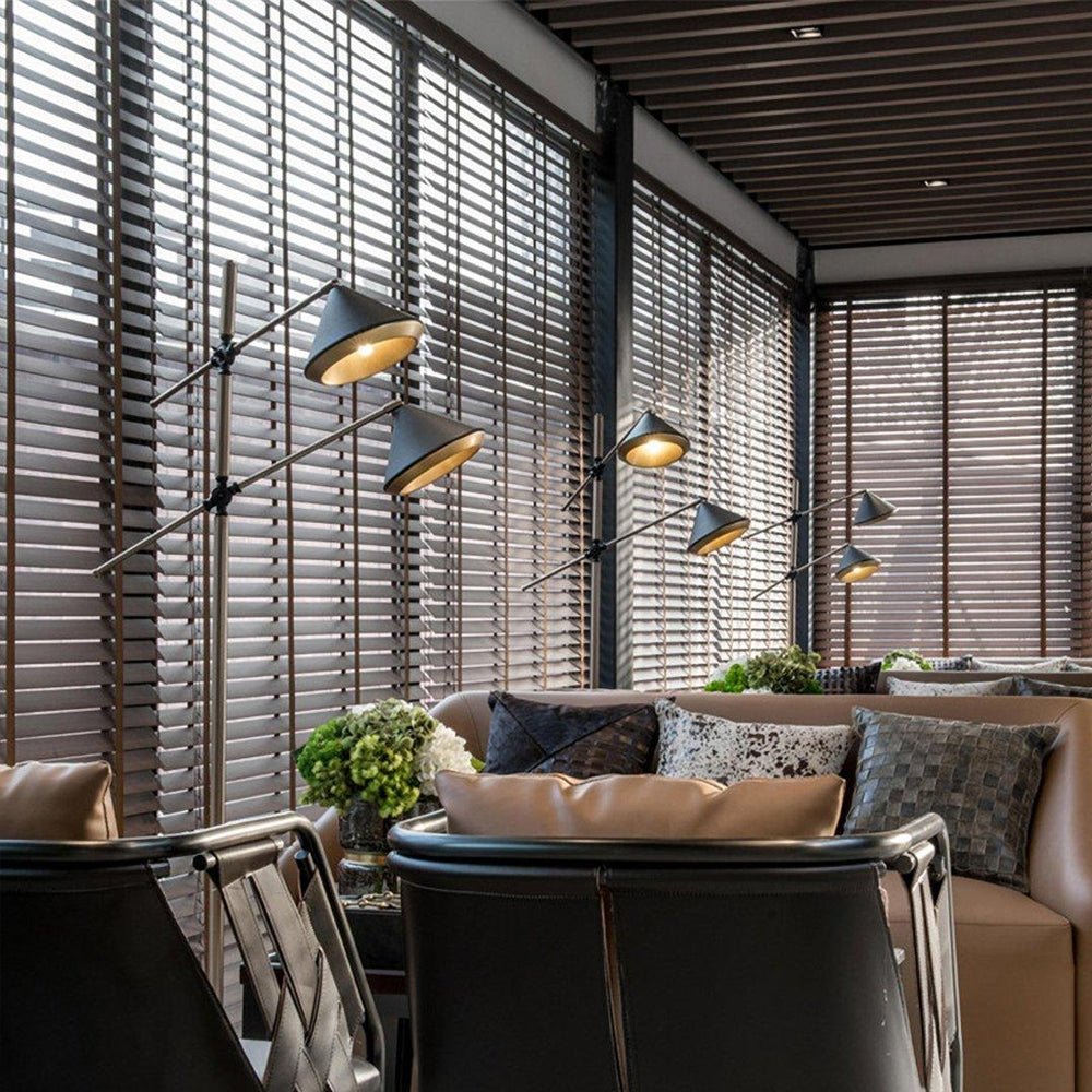 Mylirir Art Deco Messing-Stehleuchte