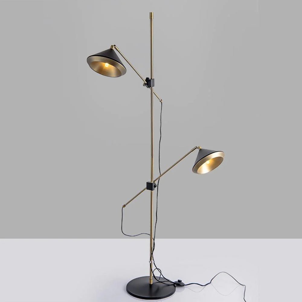Mylirir Art Deco Messing-Stehleuchte