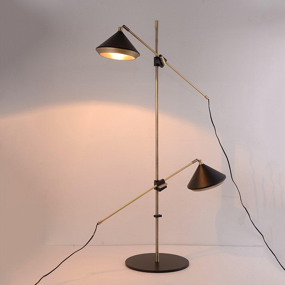 Mylirir Art Deco Messing-Stehleuchte
