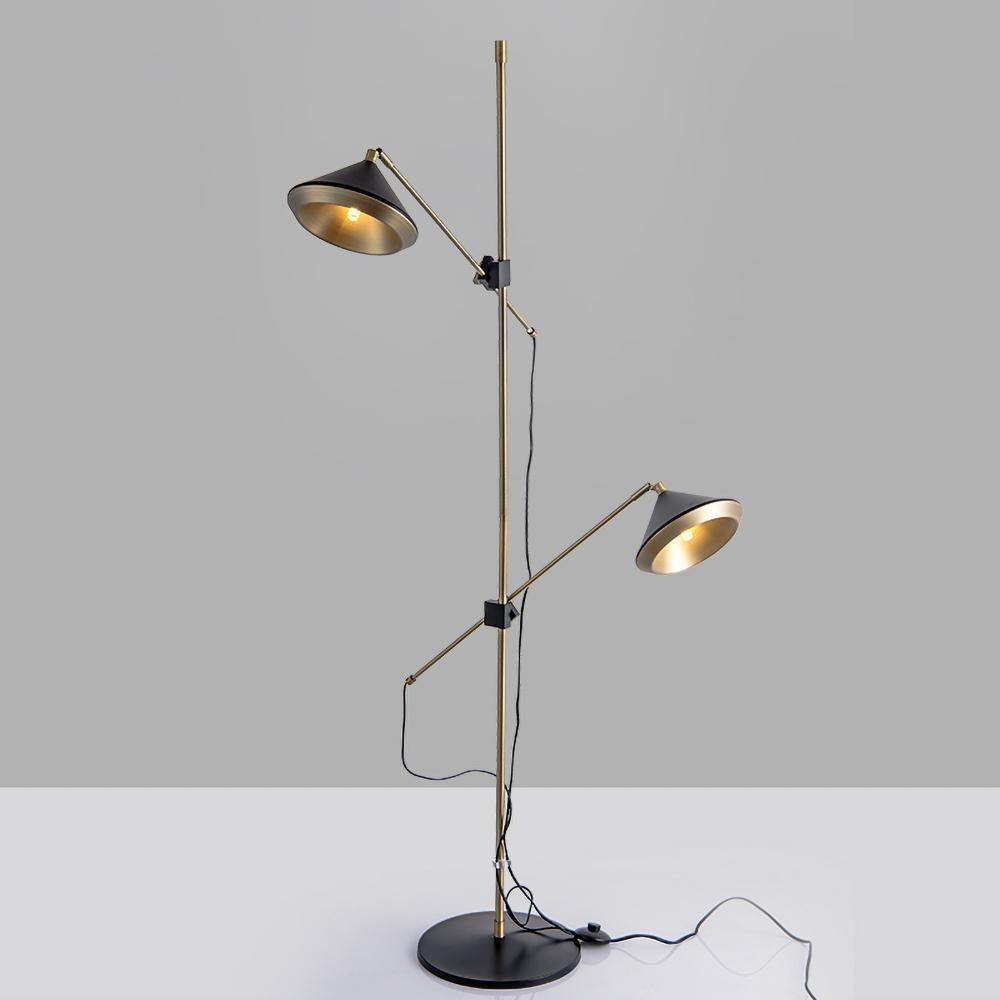 Mylirir Art Deco Messing-Stehleuchte