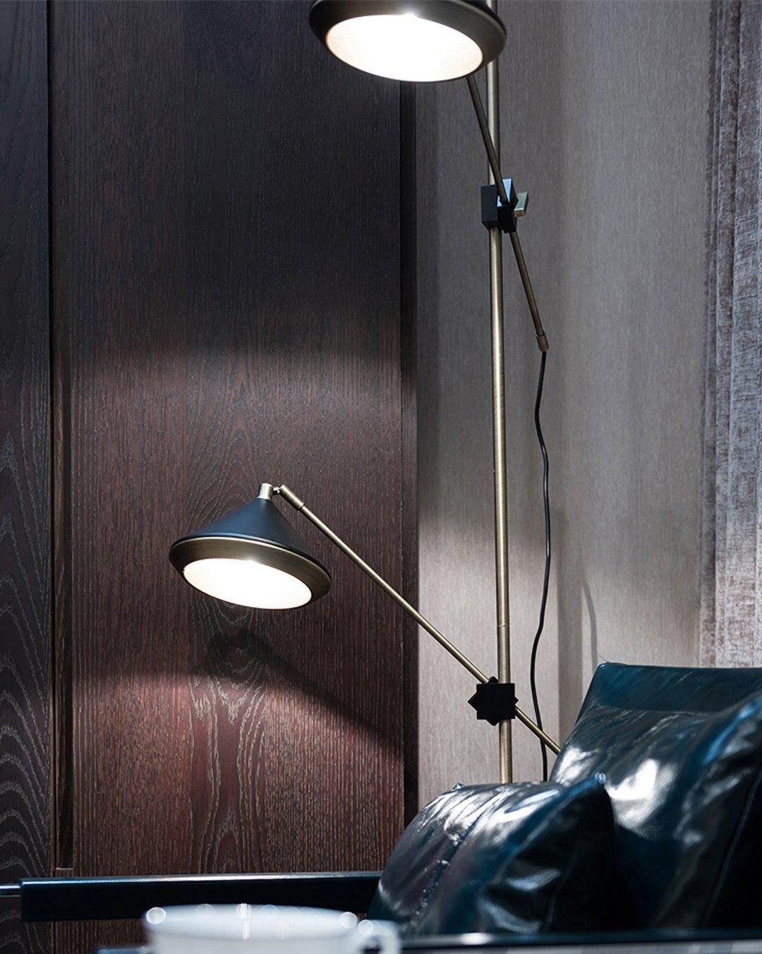 Mylirir Art Deco Messing-Stehleuchte