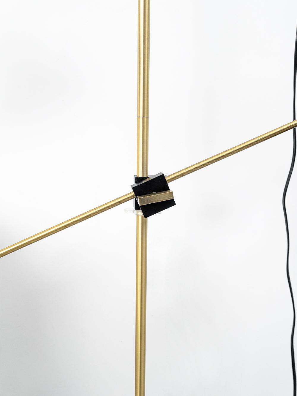 Mylirir Art Deco Messing-Stehleuchte