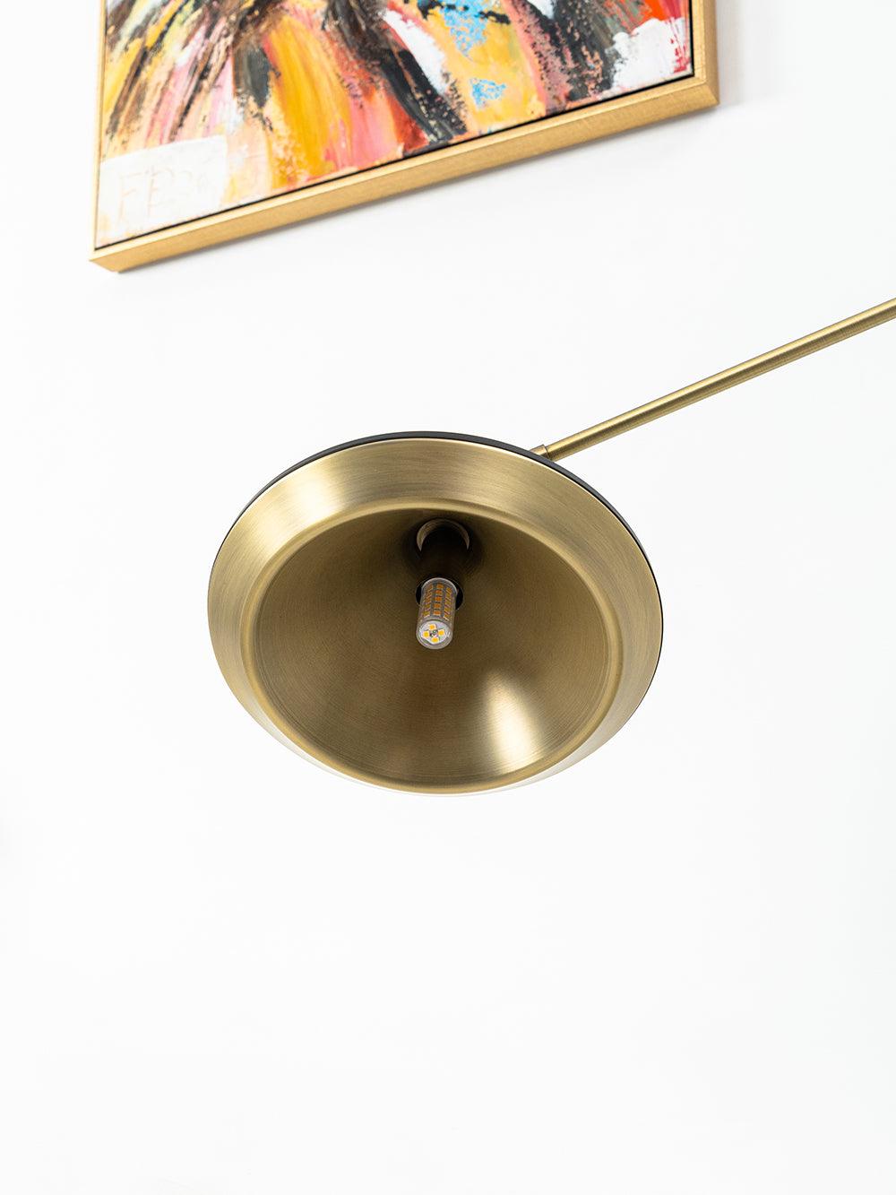 Mylirir Art Deco Messing-Stehleuchte