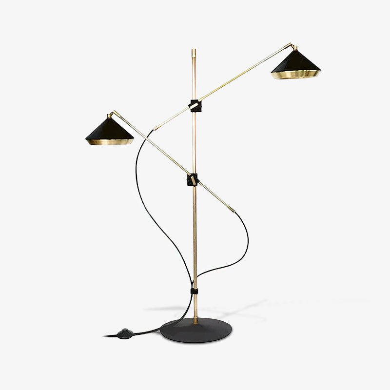 Mylirir Art Deco Messing-Stehleuchte