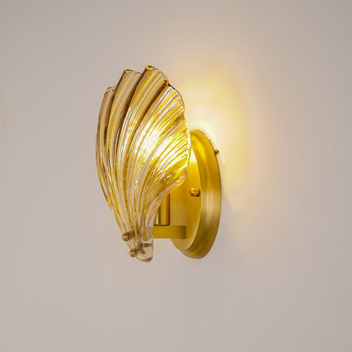 Neo Premium Elegance Messing-Glas-Wandleuchte