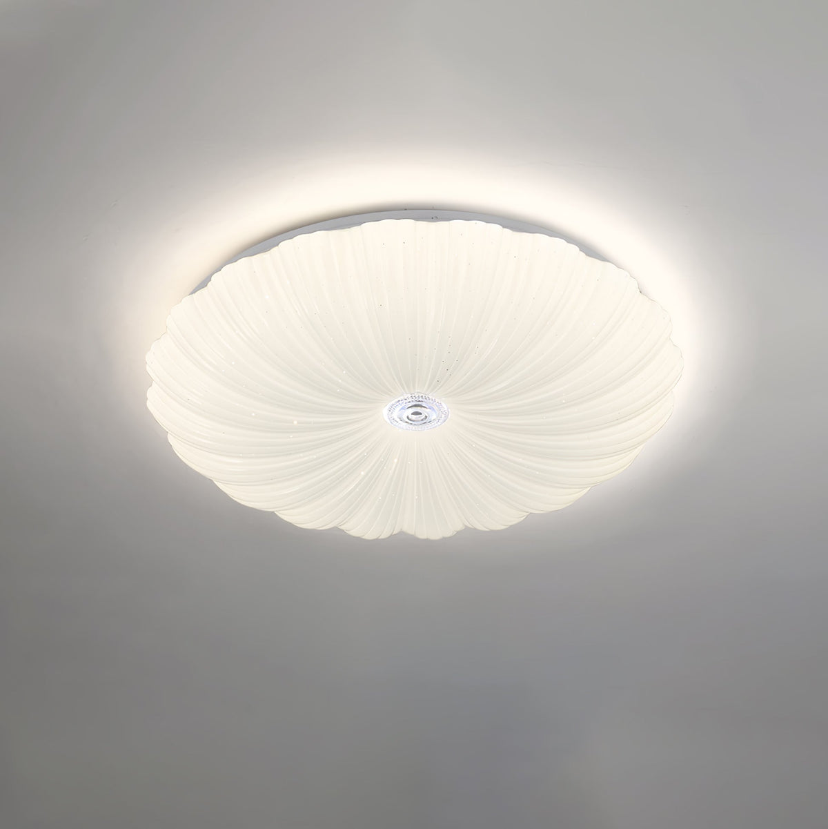 Maraira Deckenleuchte im nordischen Kunstschalen-Design rund