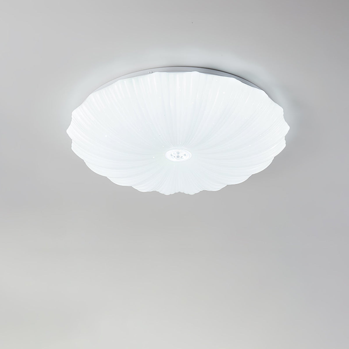 Maraira Deckenleuchte im nordischen Kunstschalen-Design rund