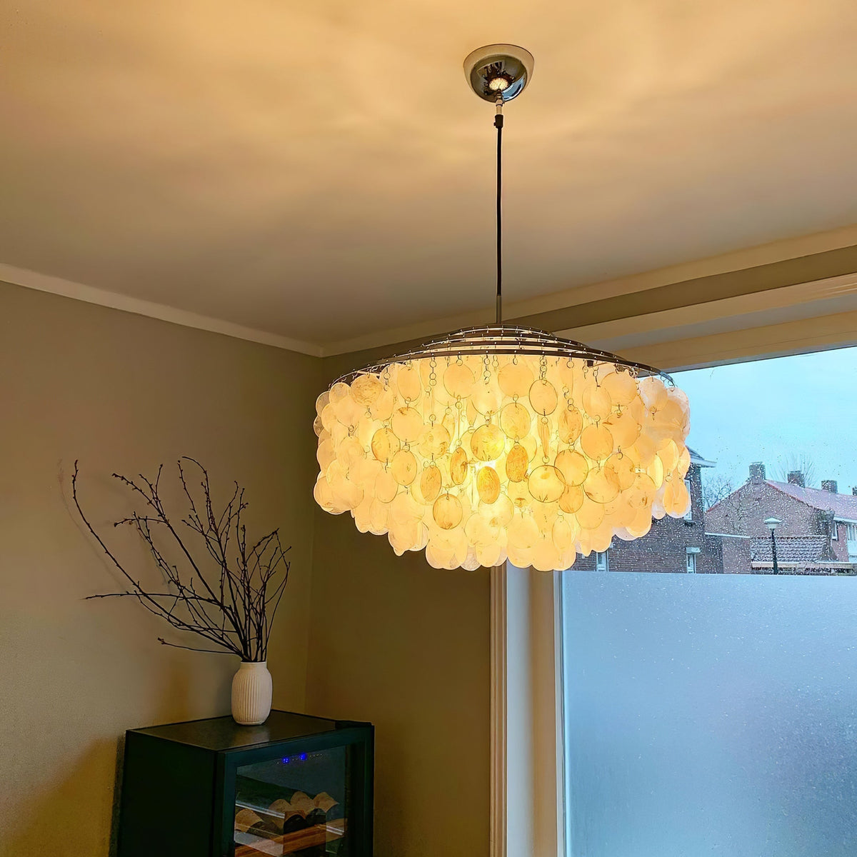 Rivena Pendelleuchte Rund Schalenring