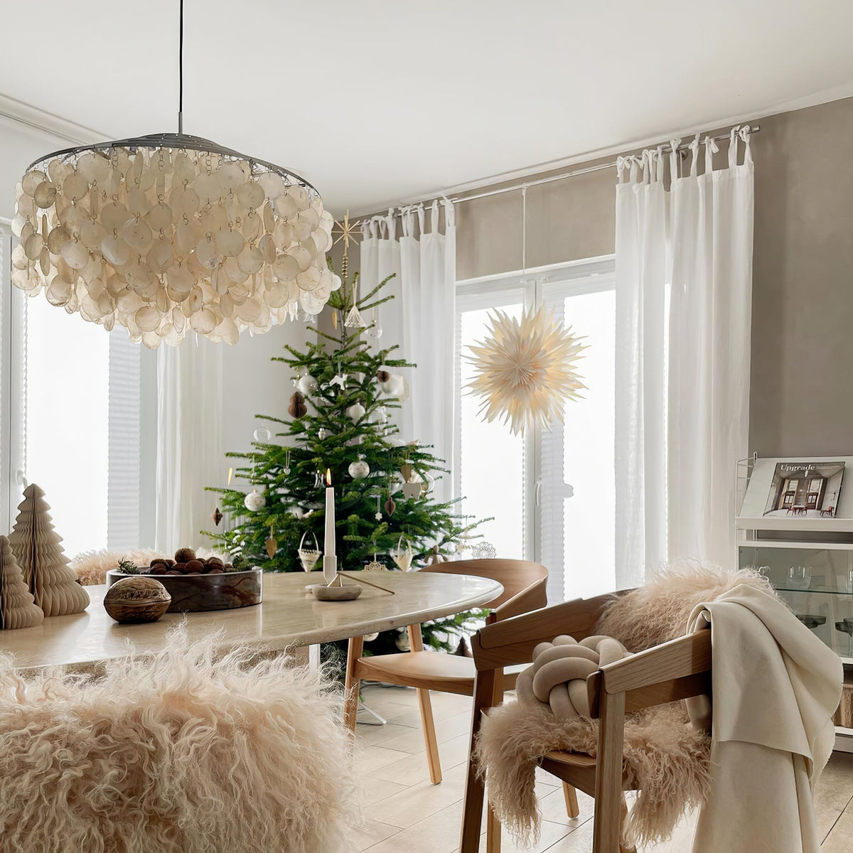 Rivena Pendelleuchte Rund Schalenring