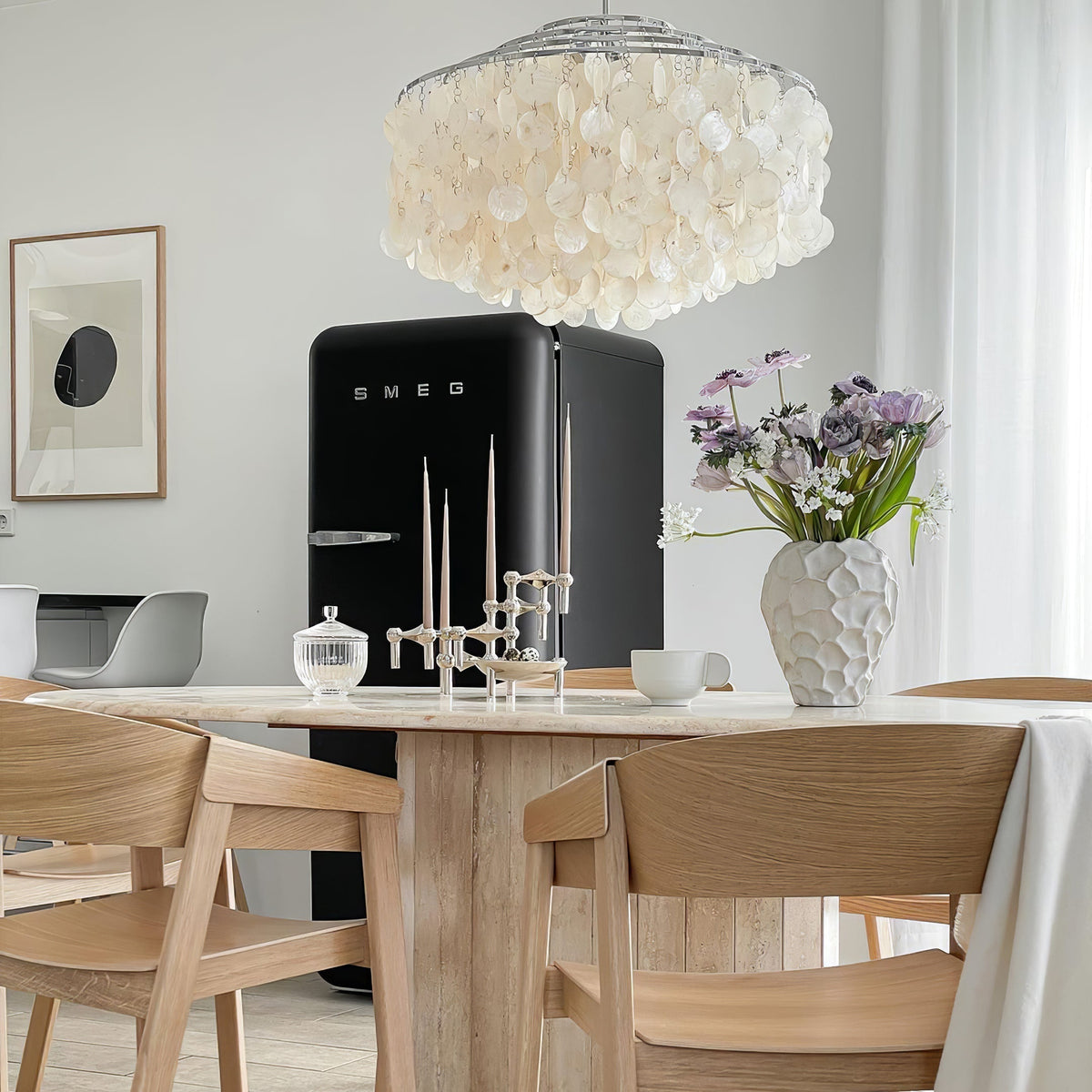 Rivena Pendelleuchte Rund Schalenring