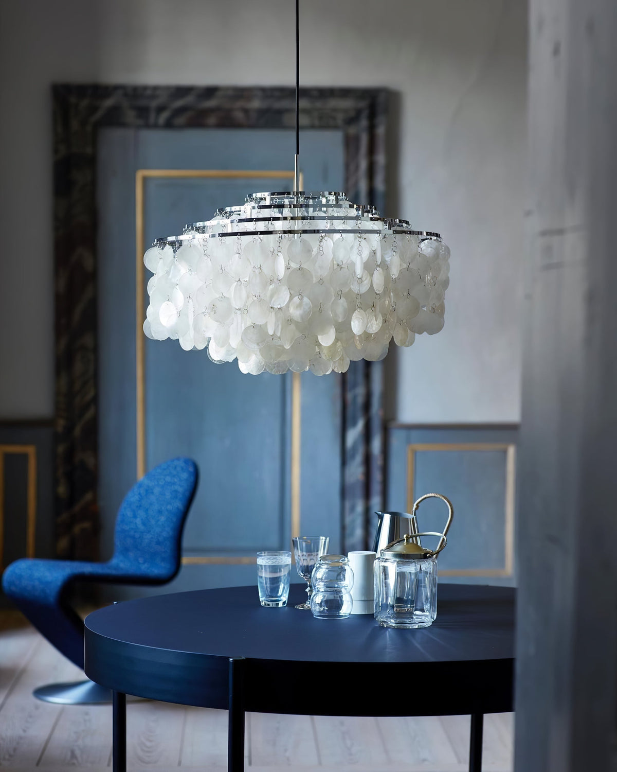 Rivena Pendelleuchte Rund Schalenring
