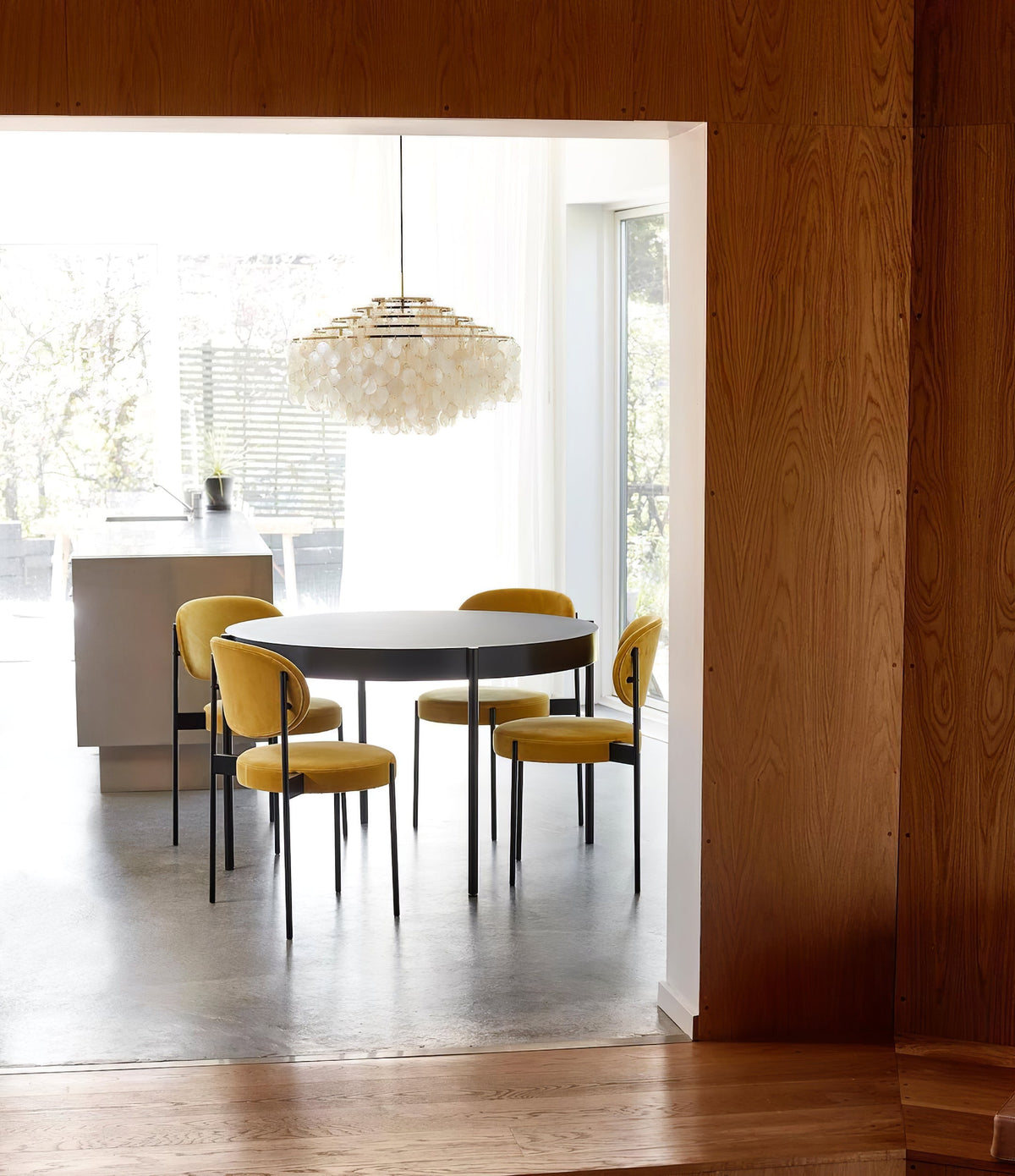 Rivena Pendelleuchte Rund Schalenring