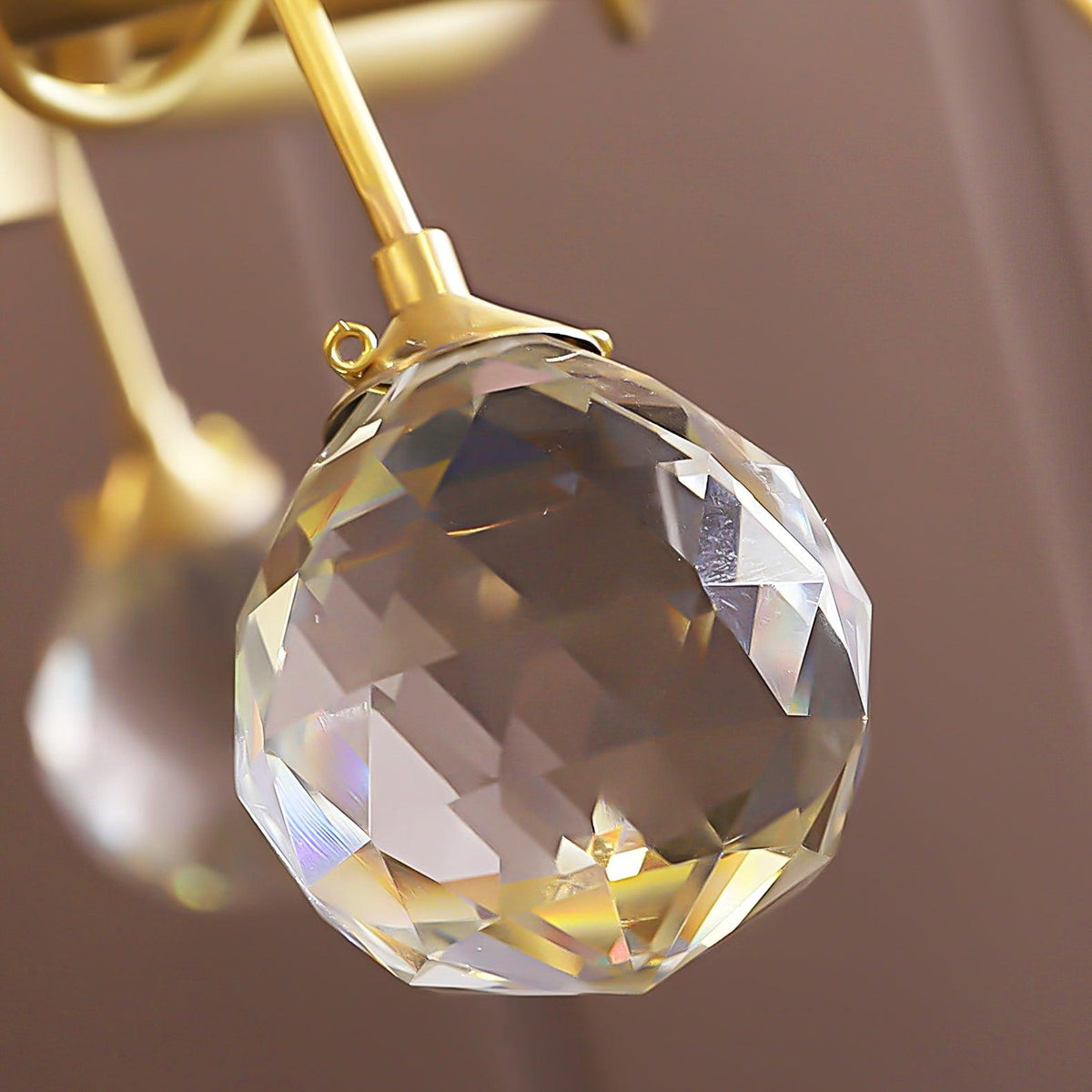Luxereon Kronleuchter Shell Kristall Blatt Kupfer