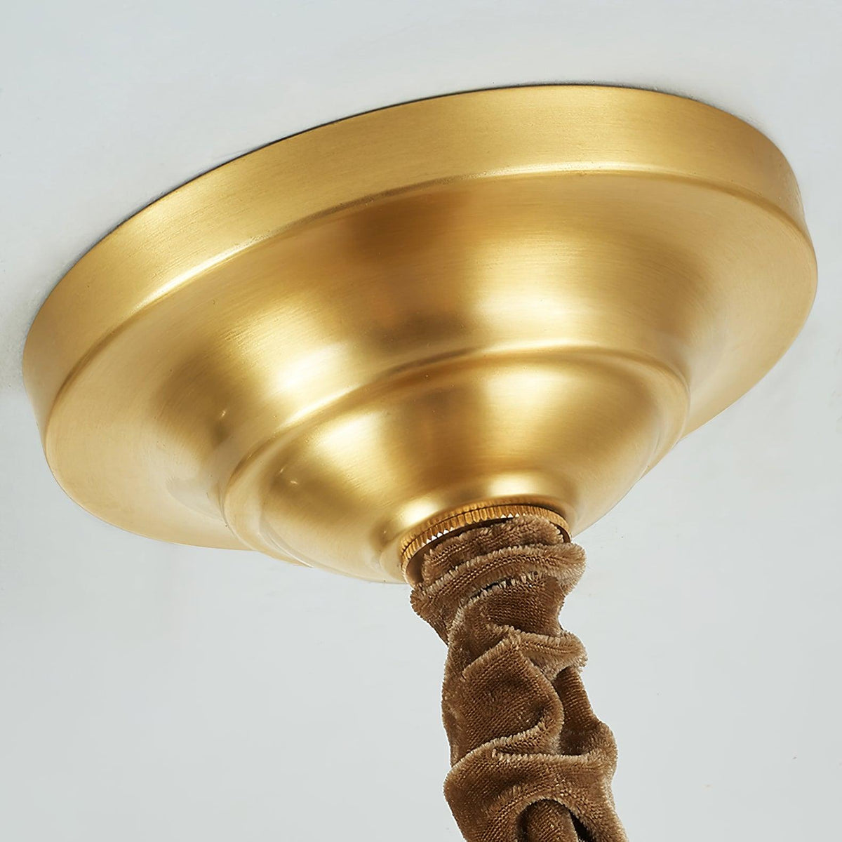 Luxereon Kronleuchter Shell Kristall Blatt Kupfer
