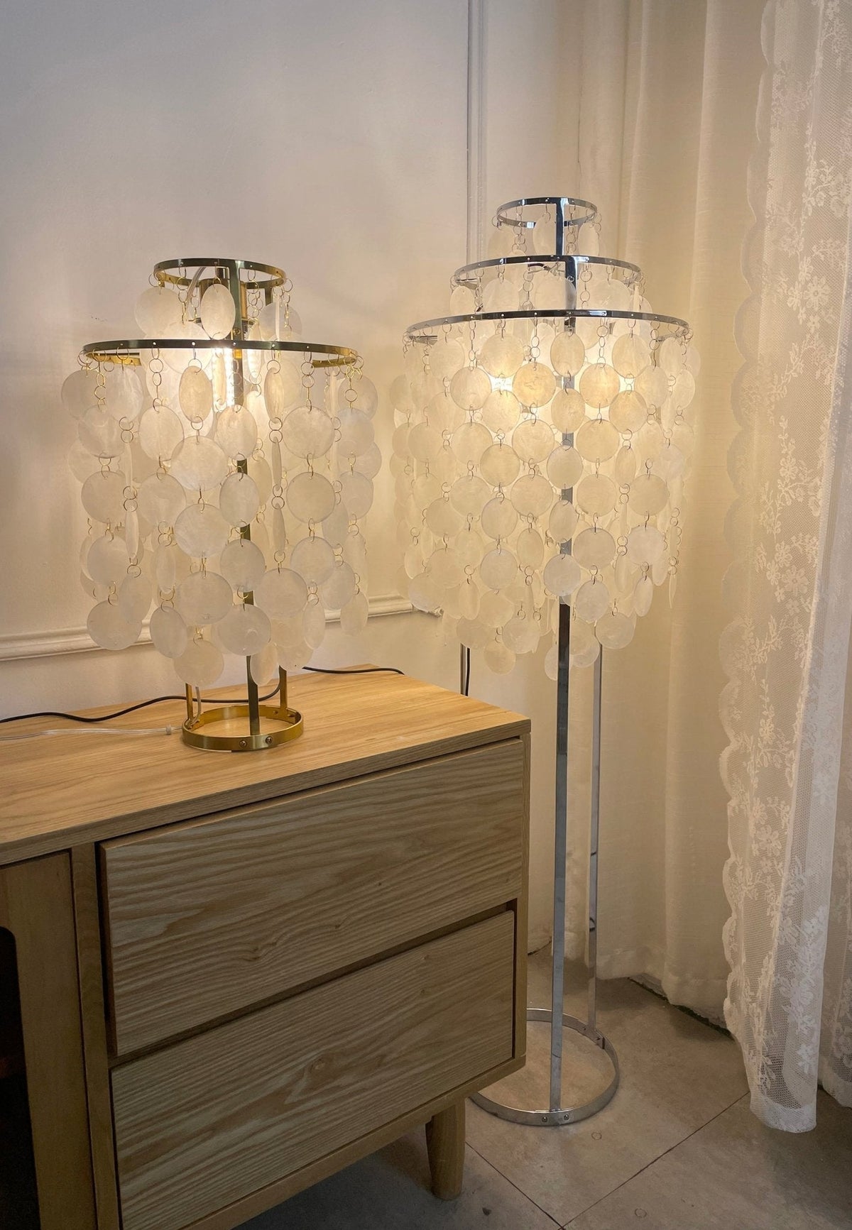 Wern Glam-Glas-Stehleuchte