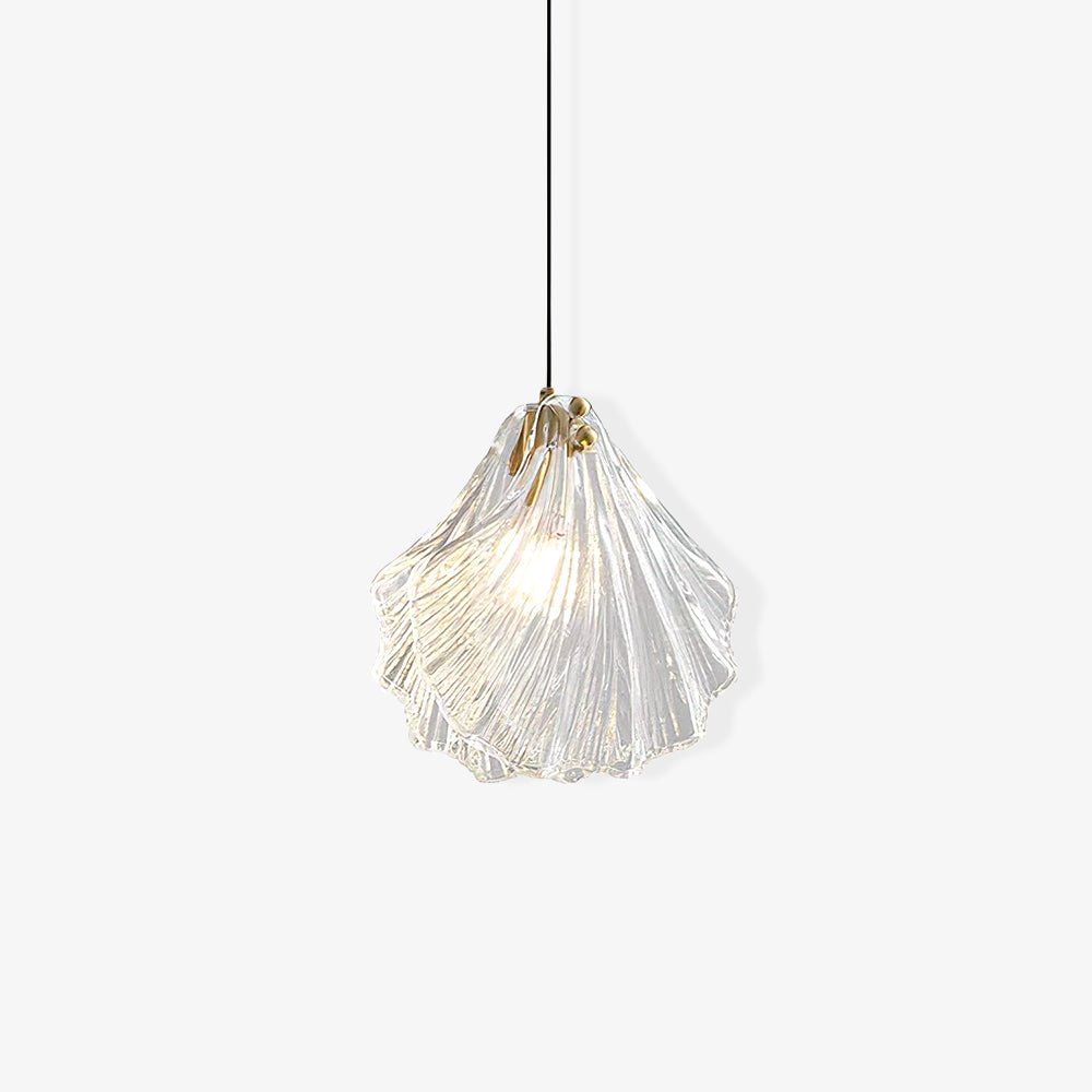 Veda Pendelleuchte aus Glas in Schalenform künstlerisch elegant