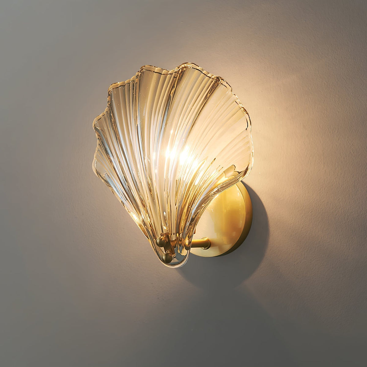 Neo Premium Elegance Messing-Glas-Wandleuchte