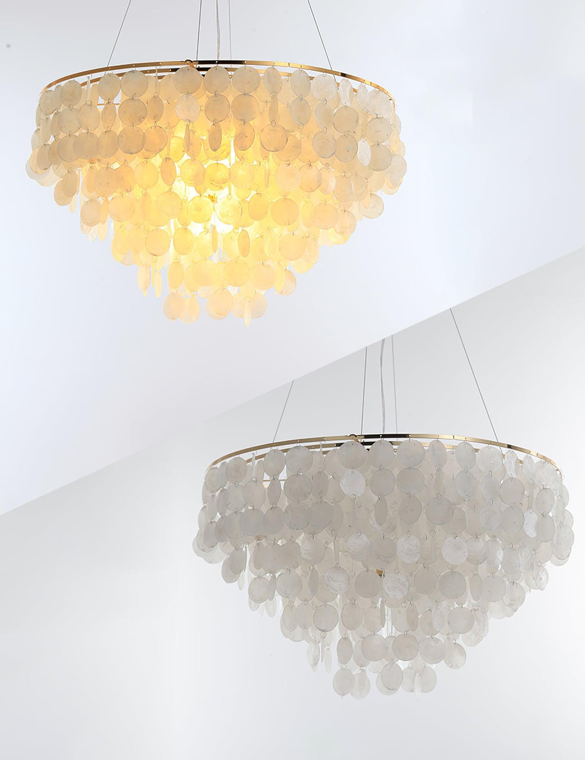 Esileth Kronleuchter im postmodernen Luxus-Stil mit Schalen-Windglocken